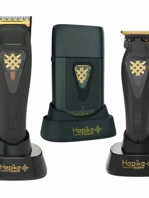 Doprava Zdarma Výhodná sada barber strojků HEPIKE clipper, trimmer & UV shaver