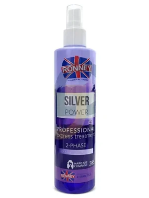 RONNEY Silver Power Spray 285ml - 2-fázový kondicionér pro studenou blond Nízká Cena