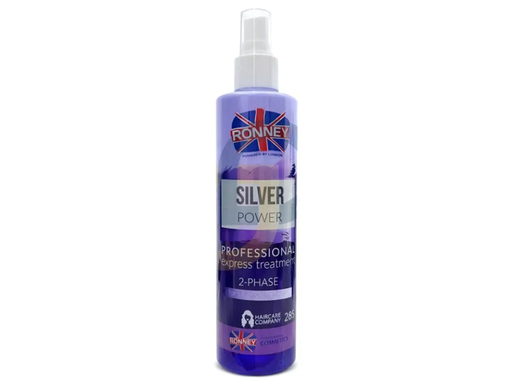 RONNEY Silver Power Spray 285ml - 2-fázový kondicionér pro studenou blond Nízká Cena