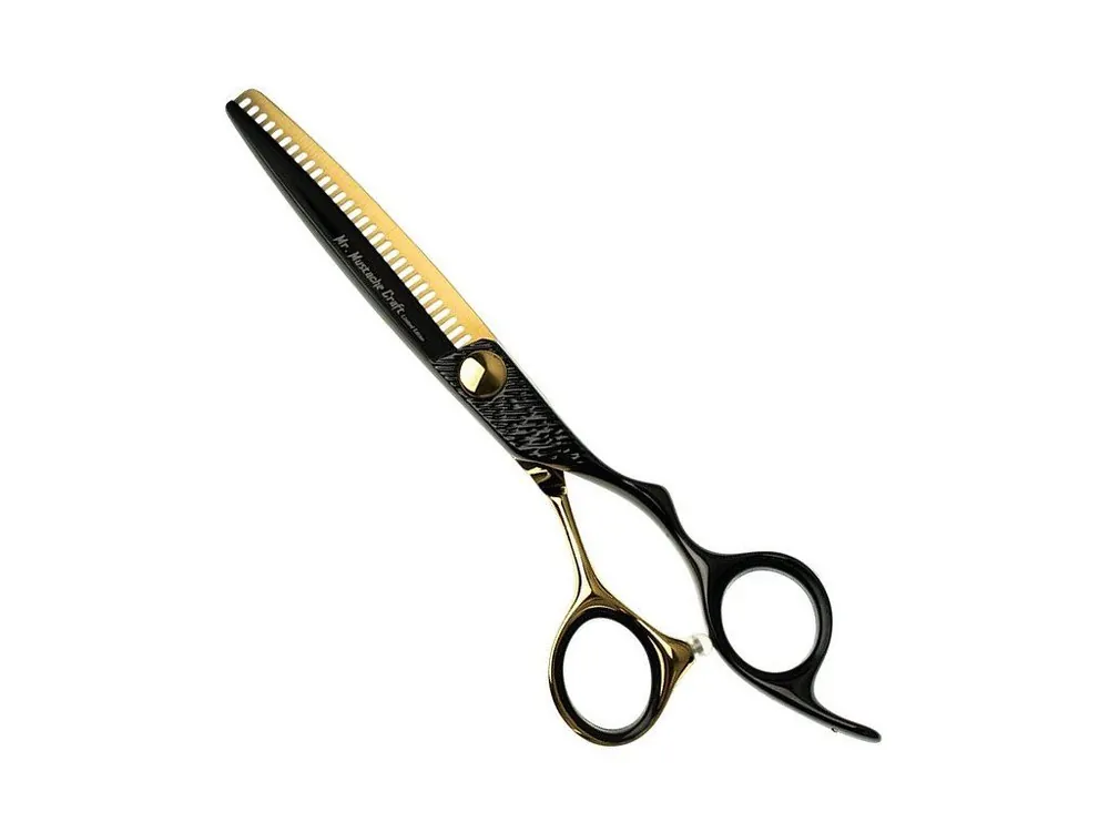Akční Nabídka Efilační nůžky MR. MUSTACHE Craft Black-Gold 5,5"