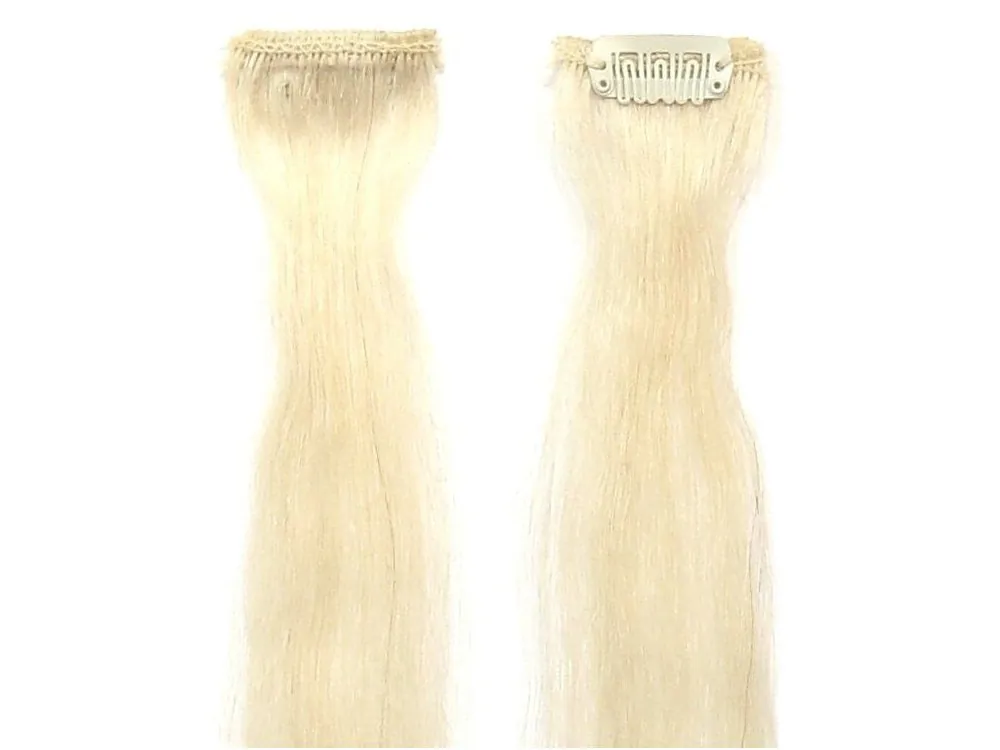 Cenový Hit SIMPLY PERFECT Trendy 4ks - Prameny vlasů Human Hair 30cm na sponě - 613 Highlight