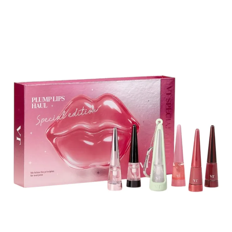 Originální VT COSMETICS Set lesků na rty s výživou a efektem objemu Plump Lips Haul Special Edition Box
