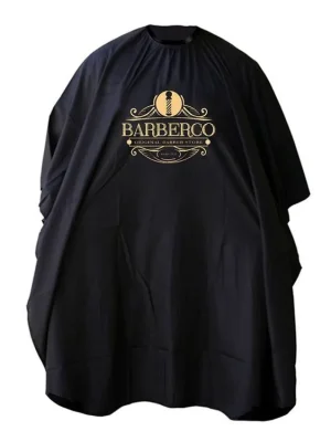 Akční Cena Elegantní barber pláštěnka BARBERCO Black cape - zapínání na patentky