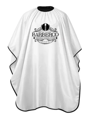 Elegantní barber pláštěnka BARBERCO White cape - zapínání na háčky Must-Have