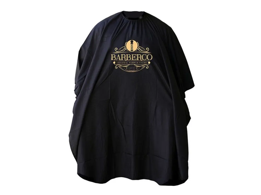 Elegantní barber pláštěnka BARBERCO Black cape - zapínání na háčky Originální