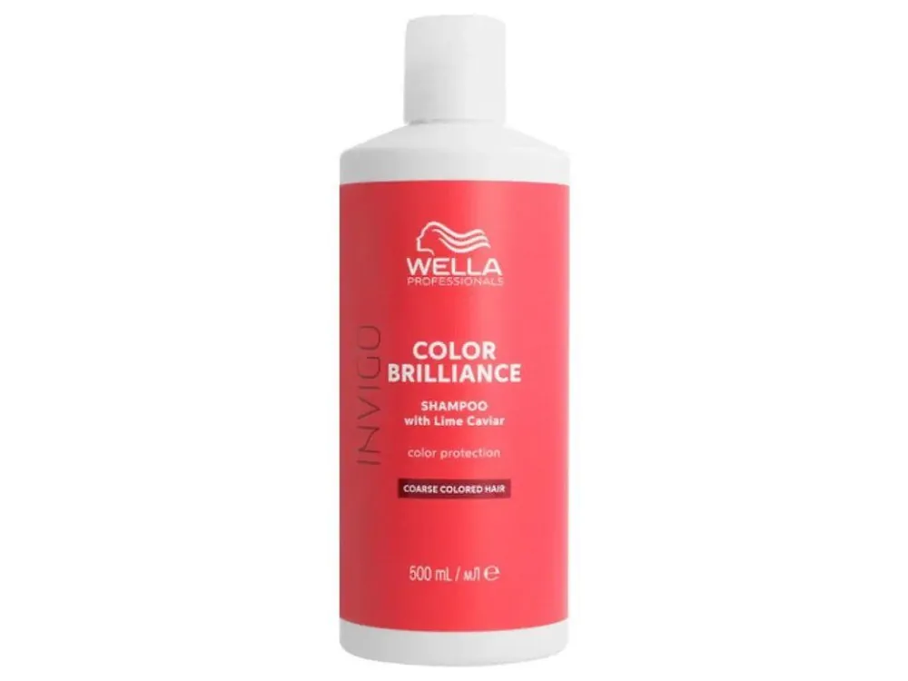 Zlevněný WELLA Invigo Color Brilliance Coarse Shampoo 500ml - šampon pro silné barvené vlasy