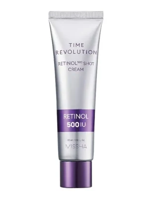 Poslední Šance MISSHA Pleťový krém pro zralou pleť Time Revolution Retinol 500 Shot Cream (60 ml)