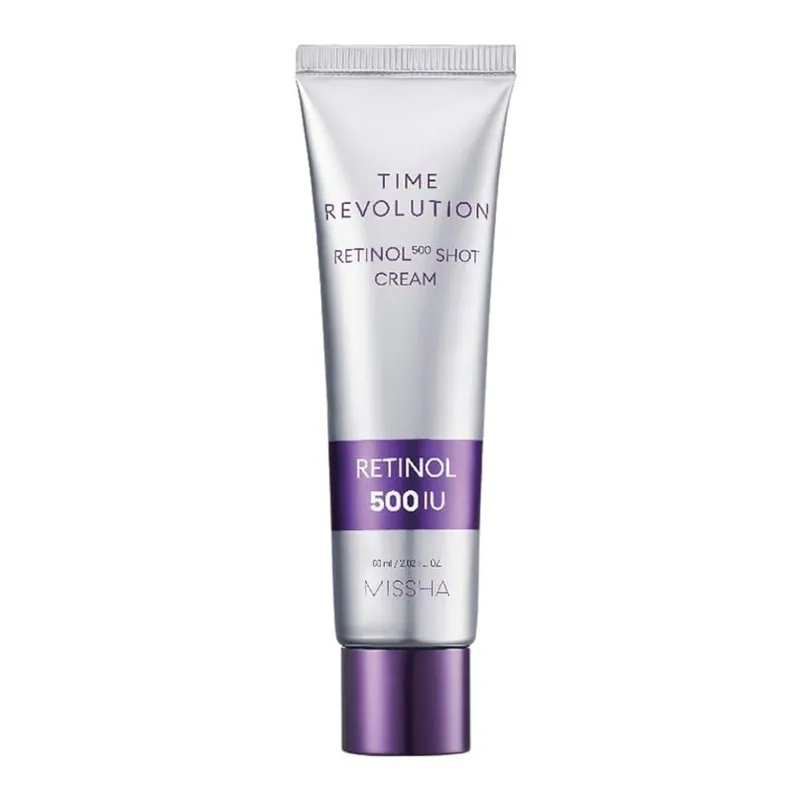 Poslední Šance MISSHA Pleťový krém pro zralou pleť Time Revolution Retinol 500 Shot Cream (60 ml)