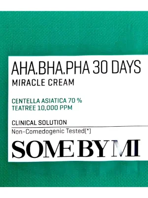 SOME BY MI Multiaktivní pleťový krém AHA BHA PHA 30 Days Miracle Cream VZOREK Finální Výprodej