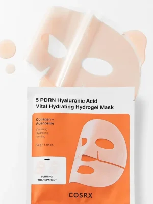COSRX Hydrogelová pleťová maska 5 PDRN Hyaluronic Acid Vital Hydrating Hydrogel Mask (3 ks) Akce