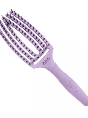 Originální OLIVIA GARDEN FB1PC-LAV Fingerbrush Combo Medium Lavander - Profesionální kartáč s kančími štětinami