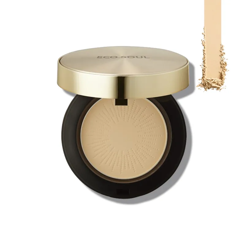 Rychlé Dodání THE SAEM Pudr Eco Soul Luxury Gold Pact #21 Light Beige