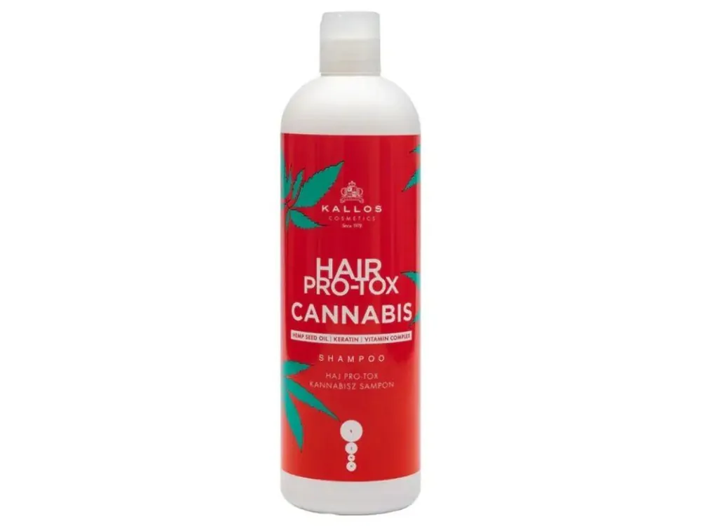 KALLOS Cannabis Pro-Tox Shampoo 500ml - šampon na poškozené vlasy Nízká Cena
