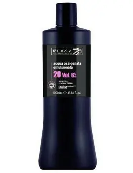 BLACK Professional Krémový 6% peroxid vodíků 1000ml - oxidační krém 20vol Bezpečná Platba