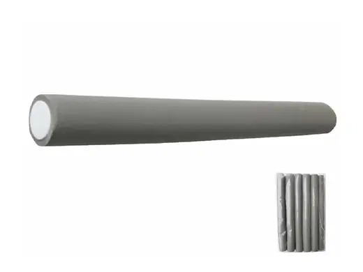 Finální Výprodej Papiloty guma 18mm/180 -10ks šediváDuko