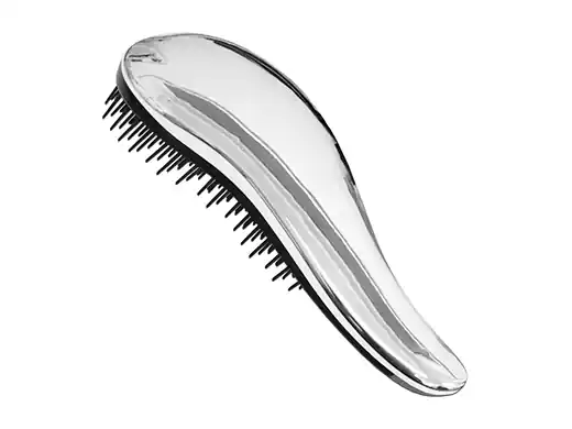 Horká Nabídka Rozčesávací kartáč / DETANGLING s rukojetí - stříbrný