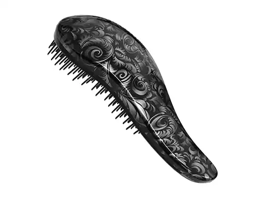 Rozčesávací kartáč / DETANGLING s rukojetí - vzor květy Nejlepší Volba