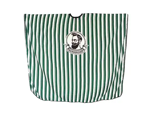 Pláštěnka Střih Barber zelené pruhy Pouze Dnes