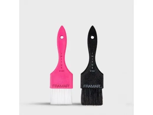 Top Prodej Sada dvou štětců na balayage Power Painter(černý, růžový) Framar