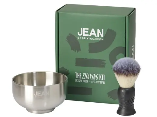 Jean Shaving Kit -holící štětka + nerezová miska Speciální Cena
