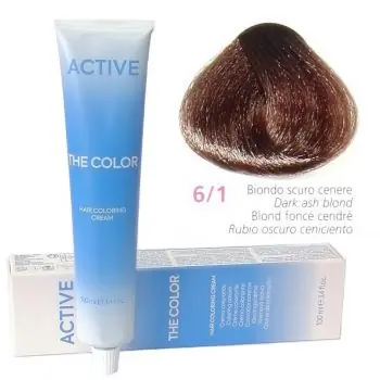 Omezená Nabídka ACTIVE The Color Permanentní krémová barva - Tmavě popelavá blond 6-1
