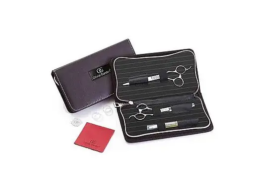 Horká Nabídka Nůžky Olivia Garden Pro Set Silcut 5.00+6,35 LEVÉ - stříbrné
