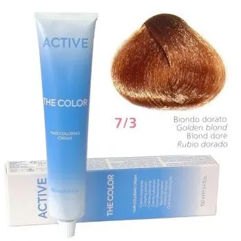 Cenová Bomba ACTIVE The Color Permanentní krémová barva na vlasy - Zlatá blond 7-3