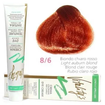 Víkendová Akce VITALITYS Green Permanentní barva na vlasy - Světle červená blond 8-6