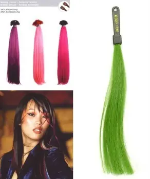 SO.CAP. Rovné vlasy 8006F 50-55cm Fantazijní odstíny - Acid Green Super Cena