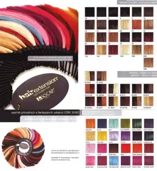 SO.CAP. Hair Extension Vlasový vzorník 81 odstínů pramenů k prodloužení vlasů Pouze Dnes