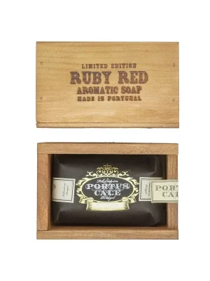 Portus Cale Ruby RedMýdlo v dřevěné krabičce, 150 g Vysoce Kvalitní