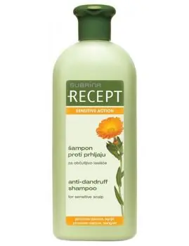SUBRINA Recept Sensitive - šampon proti lupům na citlivou pokožku hlavy 400ml Akční Cena