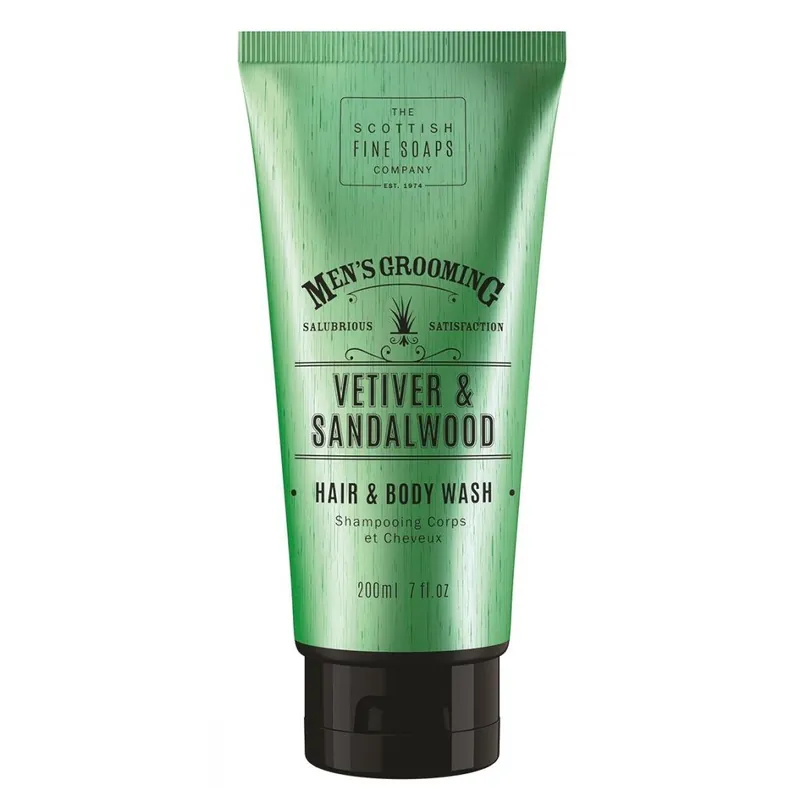 Vetiver & SandalwoodPánský mycí gel na tělo a vlasy, 200 ml Expresní Doručení