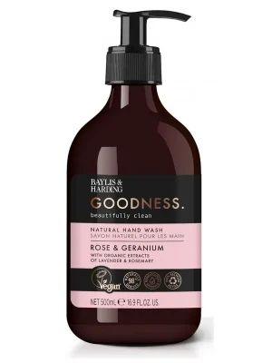 Nejlepší Cena Goodness - Růže & GeraniumTekuté mýdlo na ruce, 500 ml