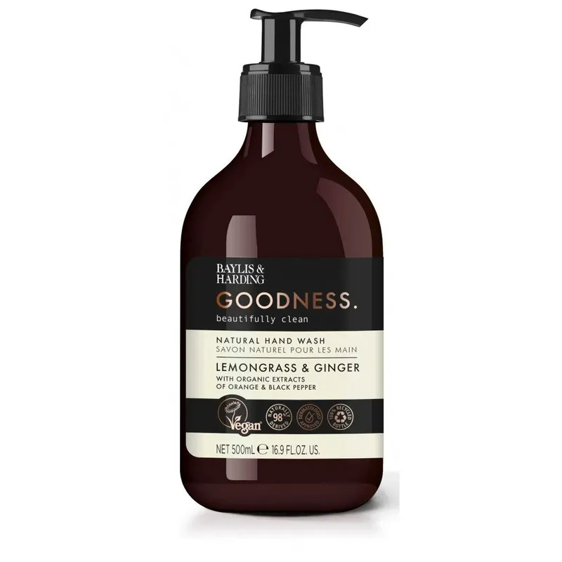 Goodness - Citronová tráva & ZázvorTekuté mýdlo na ruce, 500 ml Nejlepší Cena