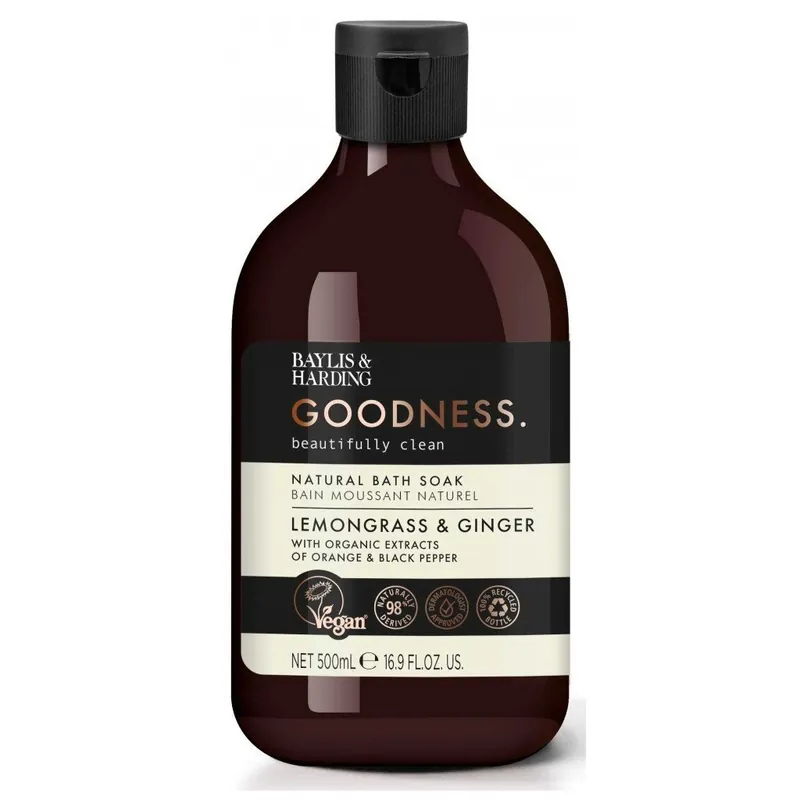 Goodness - Citronová tráva & ZázvorPěna do koupele, 500 ml Aktuální