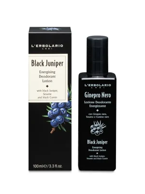 Black Juniper energizující deodorant ve spreji 100 mlPánský deodorant s černým jalovcem — bez aluminium solí Značkový