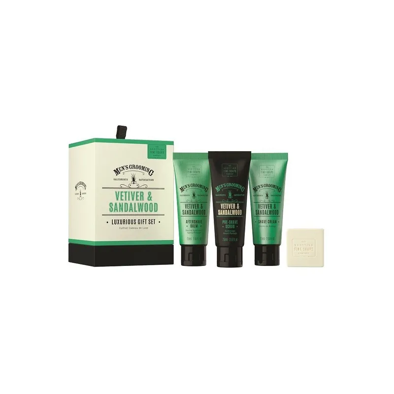 Vetiver & SandalwoodPánská dárková sada, 4 ks Expresní Doručení