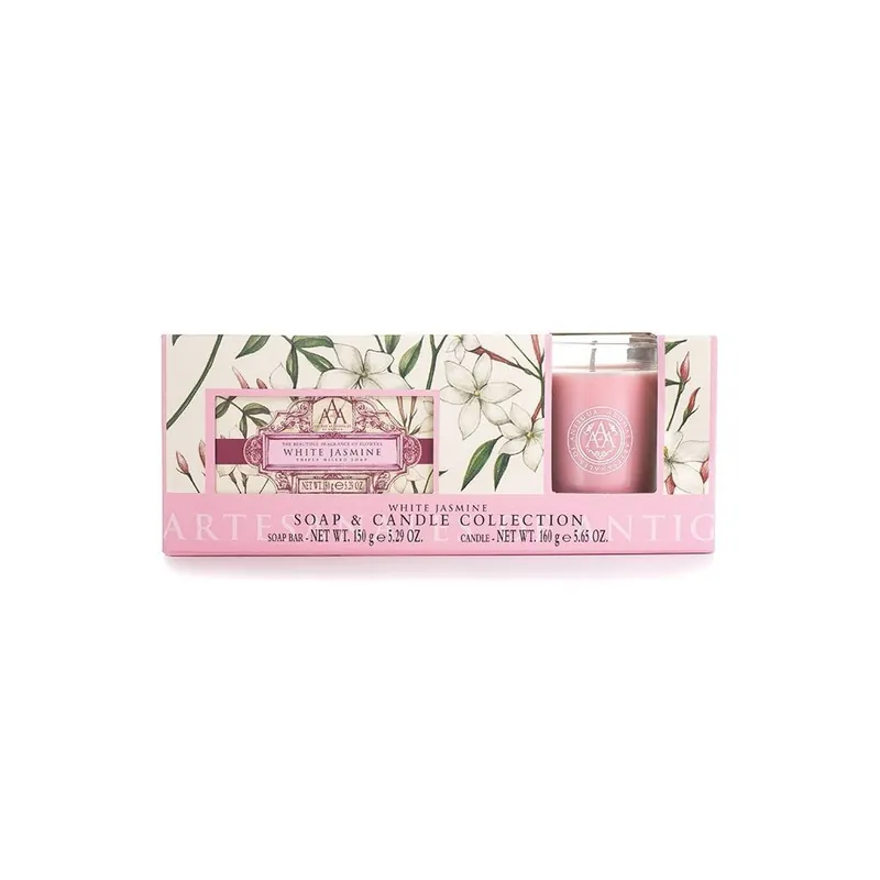 Dokud Zásoby Vydrží Bílý jasmínDárková sada se svíčkou, 2 ks