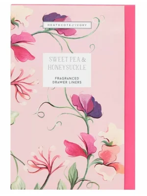 Autentický Heathcote Sweet Pea & HoneysuckleParfemovaný DIY papír, 5 ks