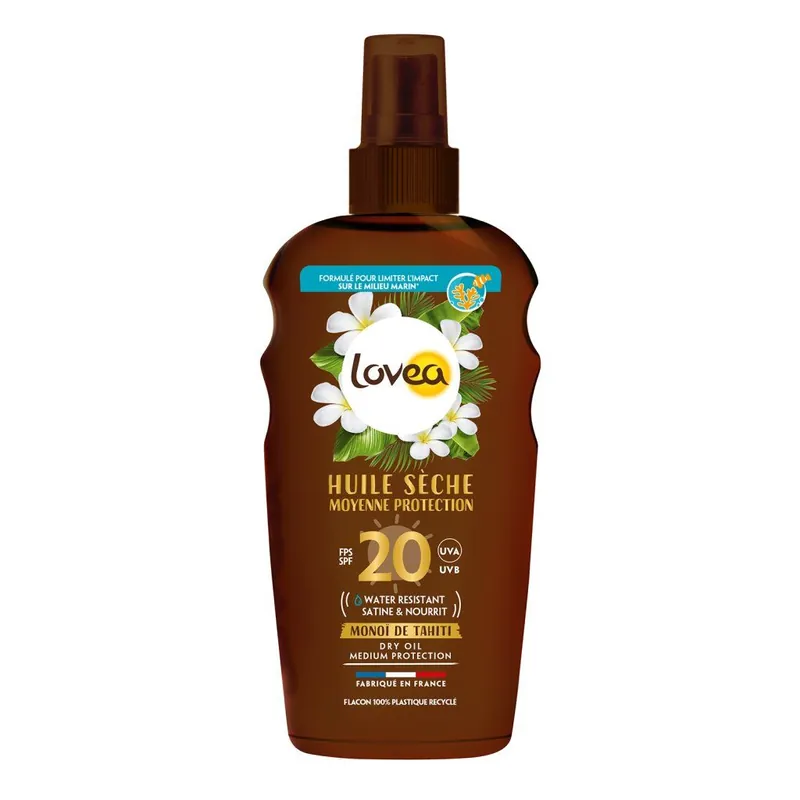 Huile Sèche SPF 20 Moyenne ProtectionSuchý olej na opalování SPF20, 150 ml Horká Nabídka