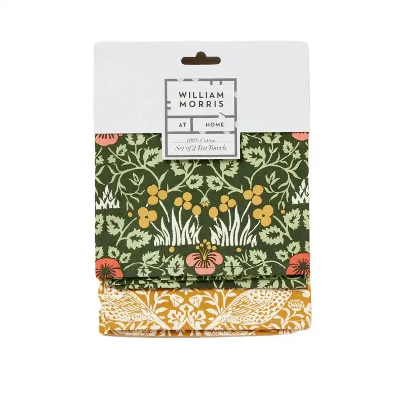 Horká Nabídka William Morris Useful & BeautifulSada utěrek ze 100% bavlny, 2 ks