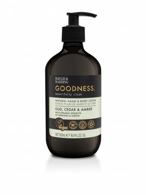 Goodness - Oud, Cedr & AmbraKrém na tělo a ruce, 500 ml Sezónní Sleva