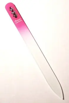 BOHEMIA CRYSTAL Skleněný pilník na nehty Swarovski - 140mm - růžový Objednat Nyní