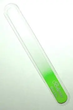 Originální BOHEMIA CRYSTAL Velký skleněný pilník na nehty - 200mm - sv. zelený
