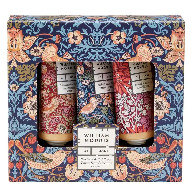 Pouze Dnes William Morris Strawberry ThiefSada krémů na ruce, 3 ks