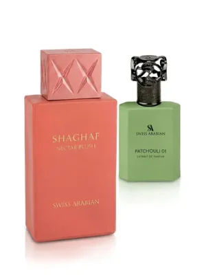 Výhodná Nabídka Swiss Arabian Shaghaf Nectar Blush Extrait de Parfum Patchouli 01 50 ml + EDP Shaghaf 75 ml UNISEX