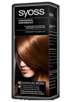 Objednat Nyní SYOSS Professional Permanentní barva na vlasy 4-8 Chocolate Brown - čokoládově hnědá