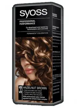 SYOSS Professional Permanentní barva na vlasy Hazelnut Brown - oříškově hnědá 5-8 Objednat Nyní
