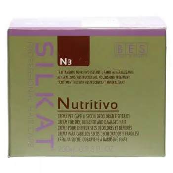 BES Silkat Nutritivo N3 Regenerační zábalová maska pro extrémně poškozené vlasy 250ml Tovární Cena